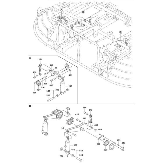 Steering Assembly for Husqvarna