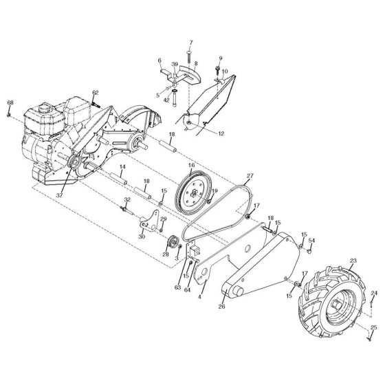 Mainframe Assembly for Husqvarna