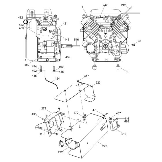 Engine Assembly for Wacker