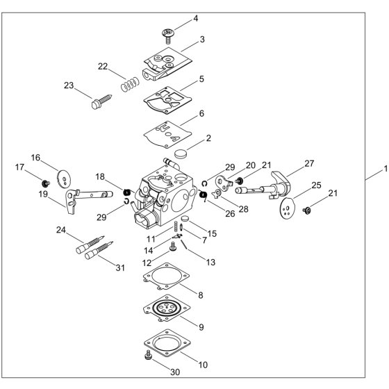 Carburettor for ECHO CS-2511TES