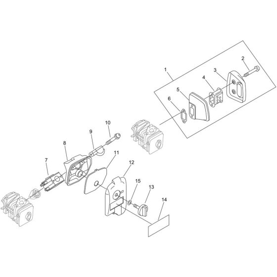 Air Cleaner & Muffler for ECHO