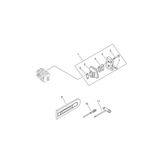Muffler & Tools for ECHO CS-350WES