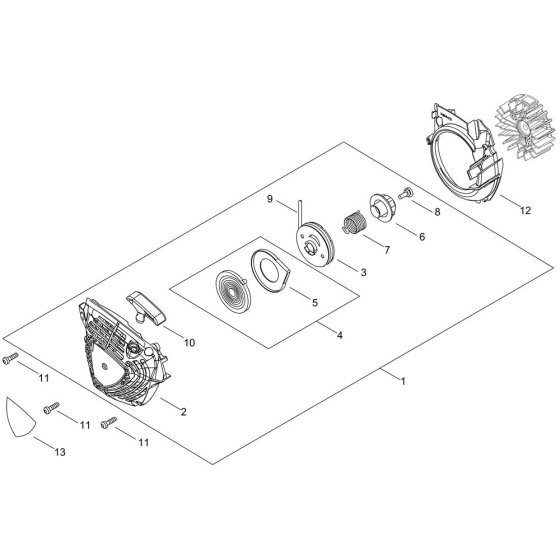 Recoil Starter for ECHO CS-3510AC