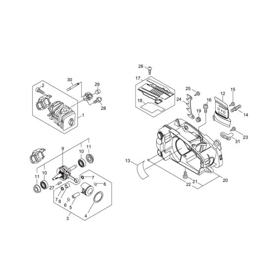 ECHO CS-360WES Parts
