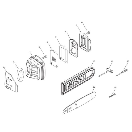 Muffler for ECHO CS-360WES