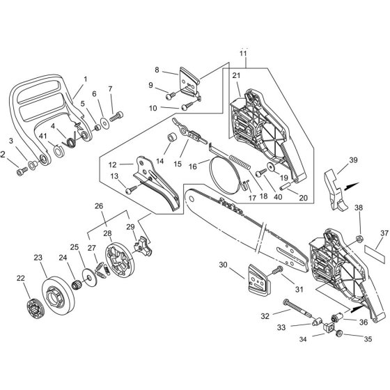 Clutch & Sprocket for ECHO CS-450