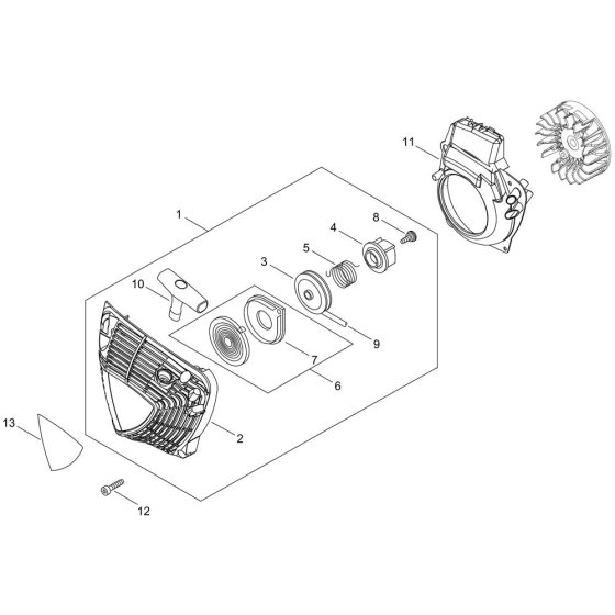 Recoil Starter for ECHO CS-4510ES