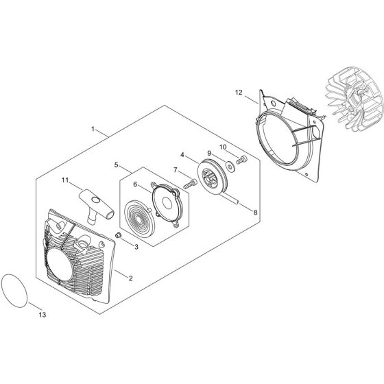 Recoil Starter for ECHO CS-621SX