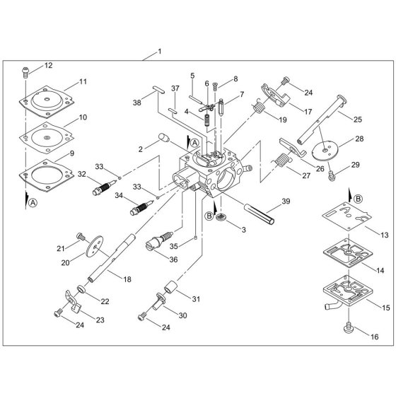 Carburettor for ECHO CS-7310SX