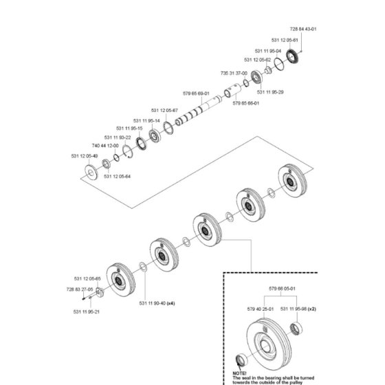 Shaft Assembly for Husqvarna