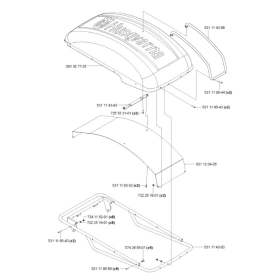 Guard Assembly for Husqvarna