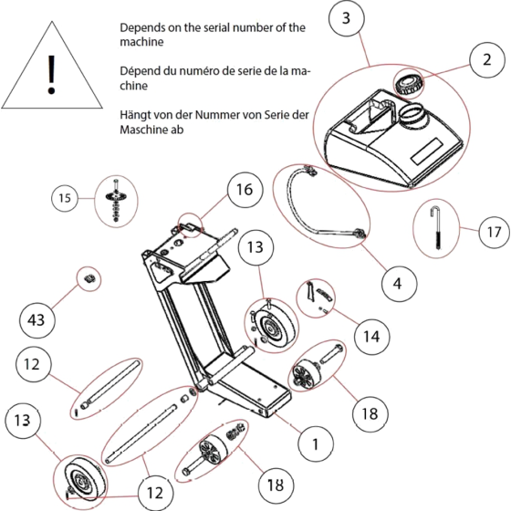 Main Frame Assembly for CS451-Diesel