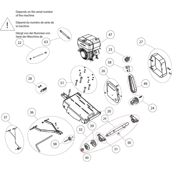 Motor Assembly for CS451-Diesel