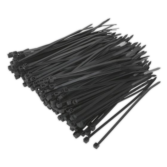 Cable Ties 2.5mm x 100mm Black for Workshop and Home - 200 Pack