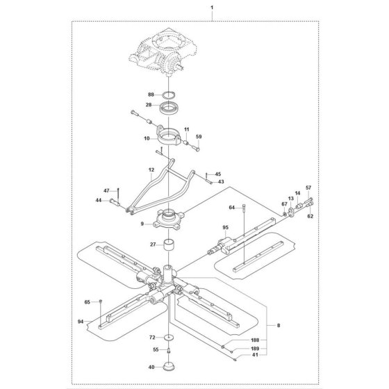 Blade Assembly for CT 48 Trowel
