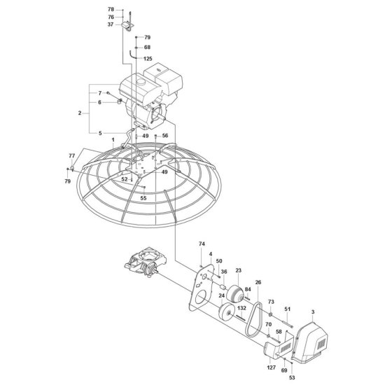 Drive Assembly for CT 48 Trowel