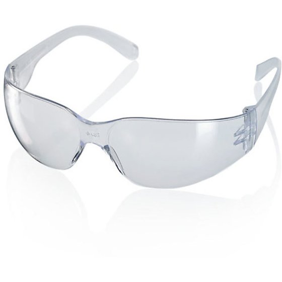 Ancona Safety Spectacles Wrap around Lens EN166 - Optical Class 1 FT Clear
