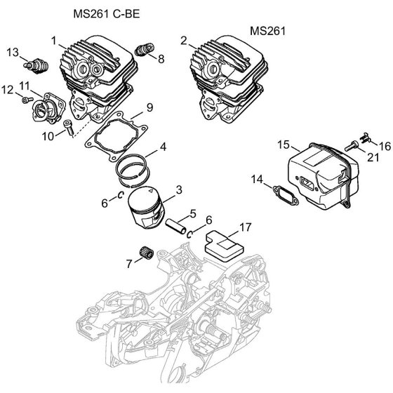 Cylinder Assembly for MS261