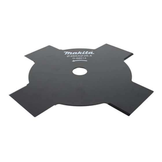10" Brush Cutter Blade 4 Tooth for Makita Brushcutters - OEM No. D-66014