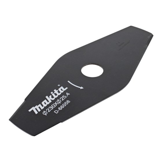 9" Brush Cutter Blade 2-Tooth - Genuine Makita Part - OEM No. D-66058