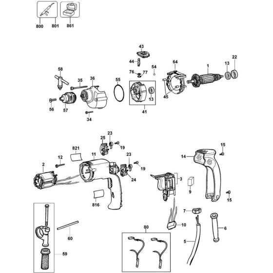 Main Assembly for DeWalt D21710
