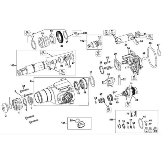 Intershaft Assembly for DeWalt