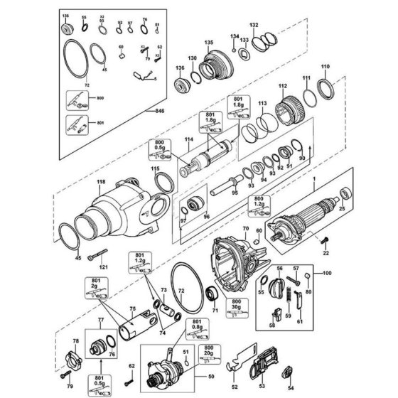Intershaft Assembly for DeWalt