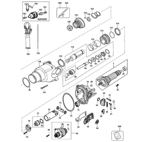 Clutch Assembly for DeWalt D25102K