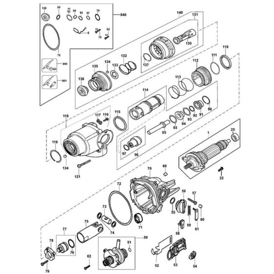 Intershaft Assembly for DeWalt