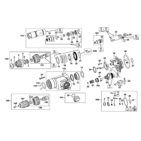 Intershaft Assembly for DeWalt