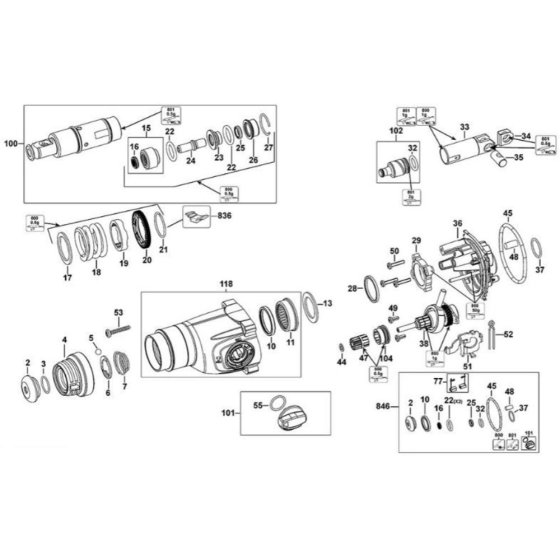 Intershaft Assembly for DeWalt