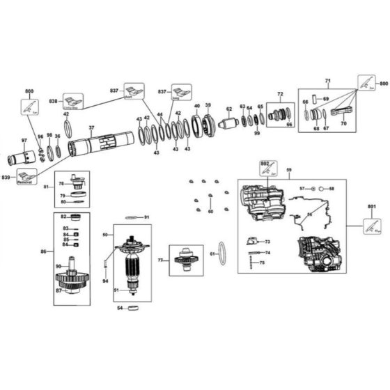 Field Assembly for DeWalt D25333K