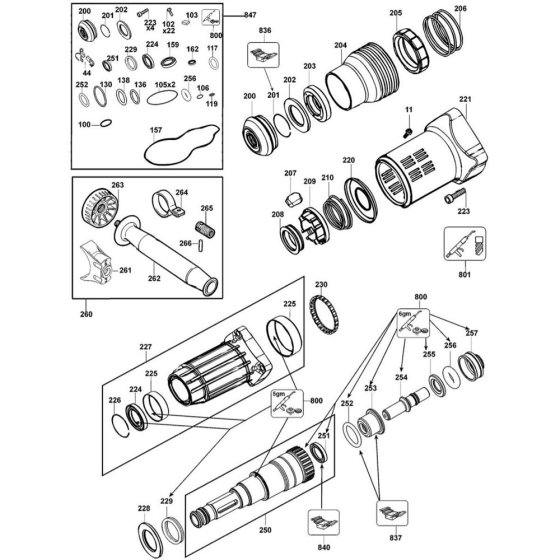 Handle Assembly for DeWalt D25730K