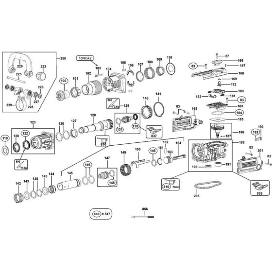 Piston Assembly for DeWalt D25831K