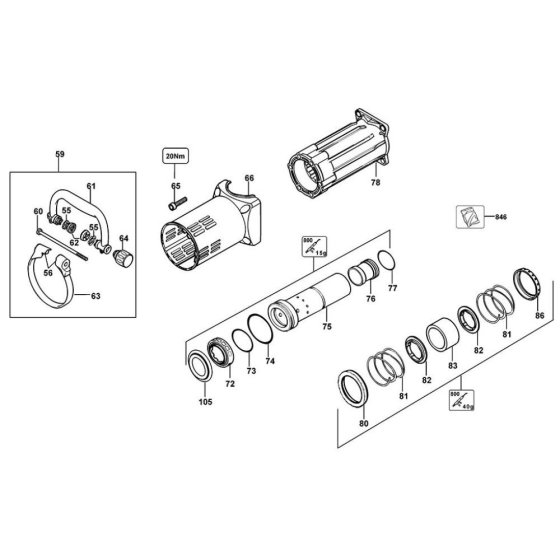 Handle Assembly for DeWalt D25902K