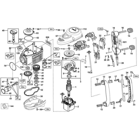 DeWalt D25902K Main Assembly