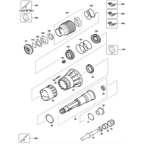 Spindle Assembly for DeWalt D25940K