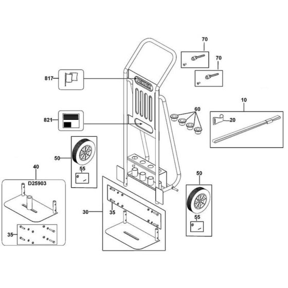 Main Assembly for DeWalt D259801