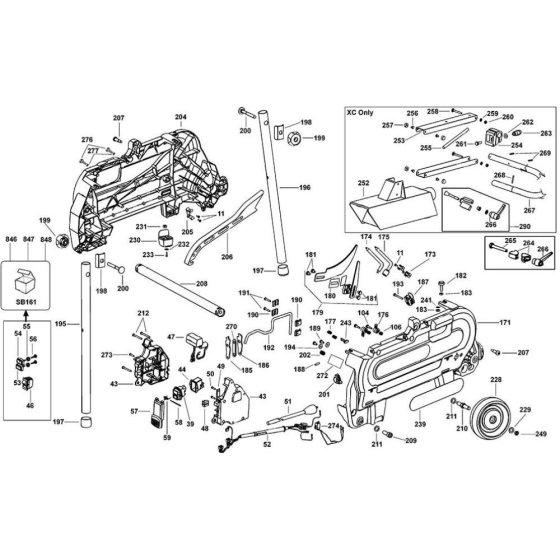 Leg Assembly for DeWalt Saw