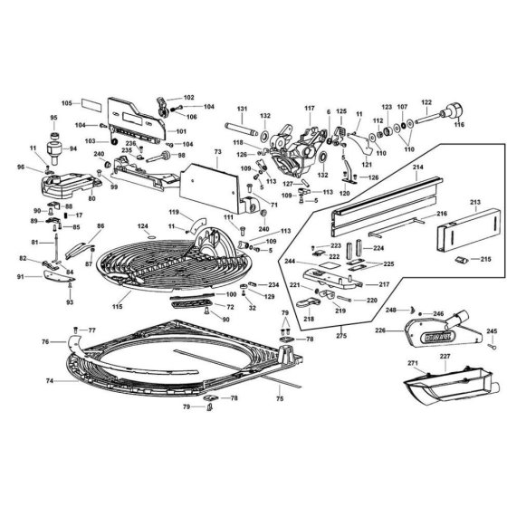 Rotary Table Assembly for DeWalt