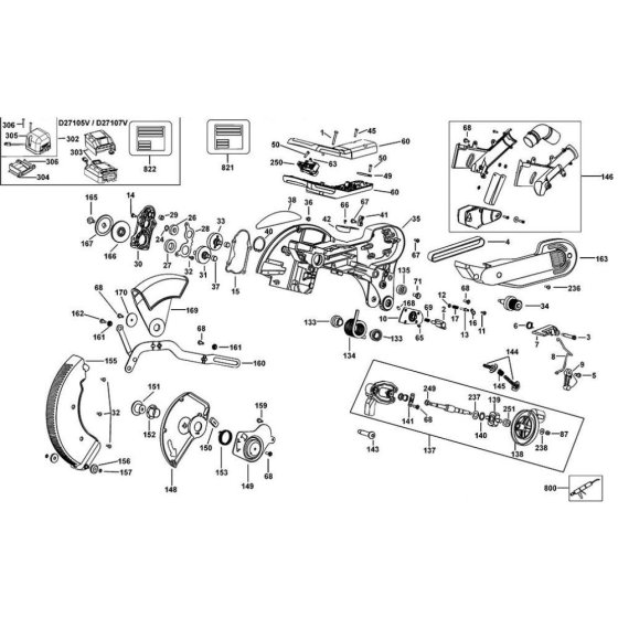 Main Assembly for DeWalt D27107