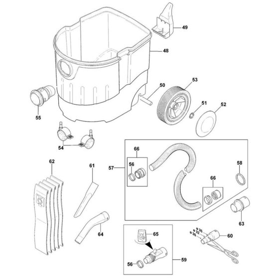 Hose Assembly for DeWalt D27901