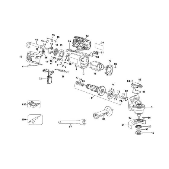 Main Assembly for DeWalt D28116
