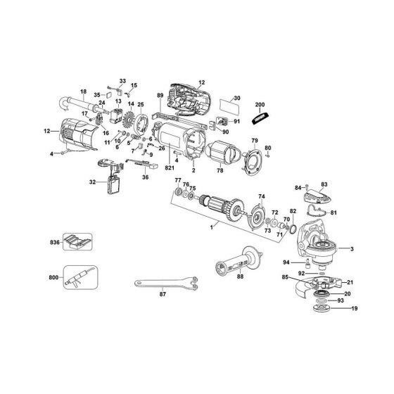 Main Assembly for DeWalt D28116