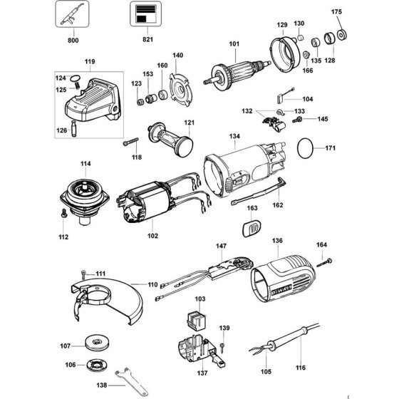 Main Assembly for DeWalt D28156