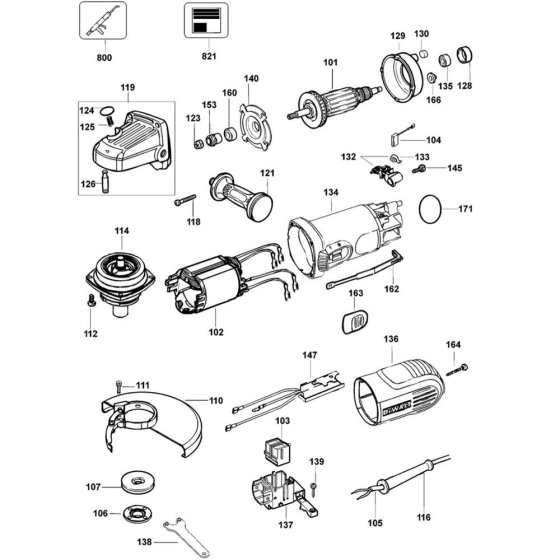 Main Assembly for DeWalt D28157