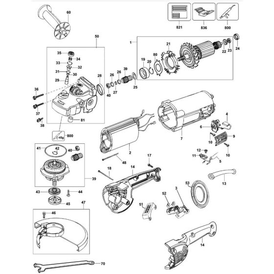 DeWalt D28413 Main Assembly