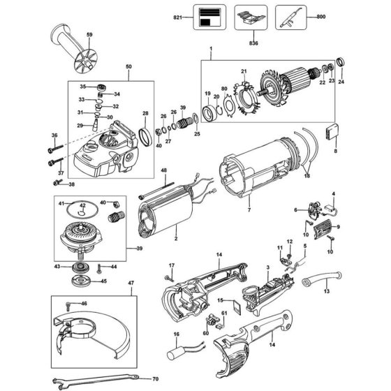 Main Assembly for DeWalt D28423