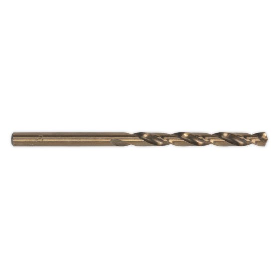 HSS Cobalt Fully Ground Drill Bit 1mm Pack of 10 Sealey Part No. DB010CB
