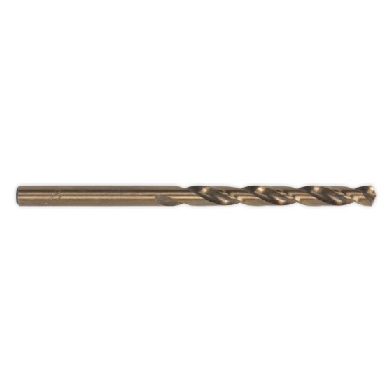 HSS Cobalt Fully Ground Drill Bit 4mm Pack of 10 Sealey Part No. DB040CB